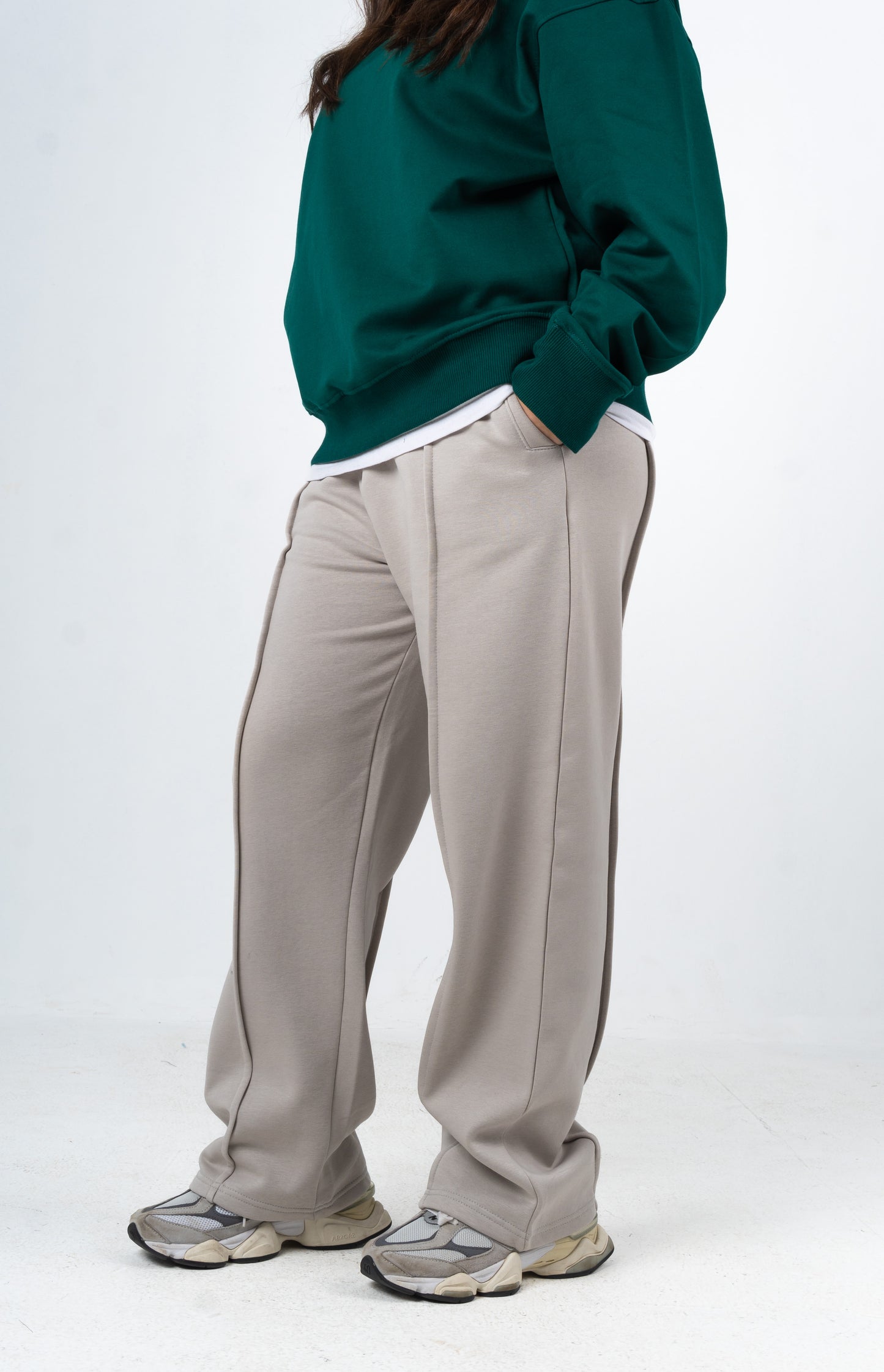 Dove Grey Sweat-Pants.