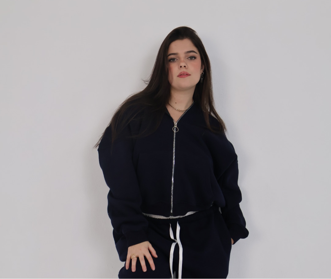 Navy Blue Full zipper