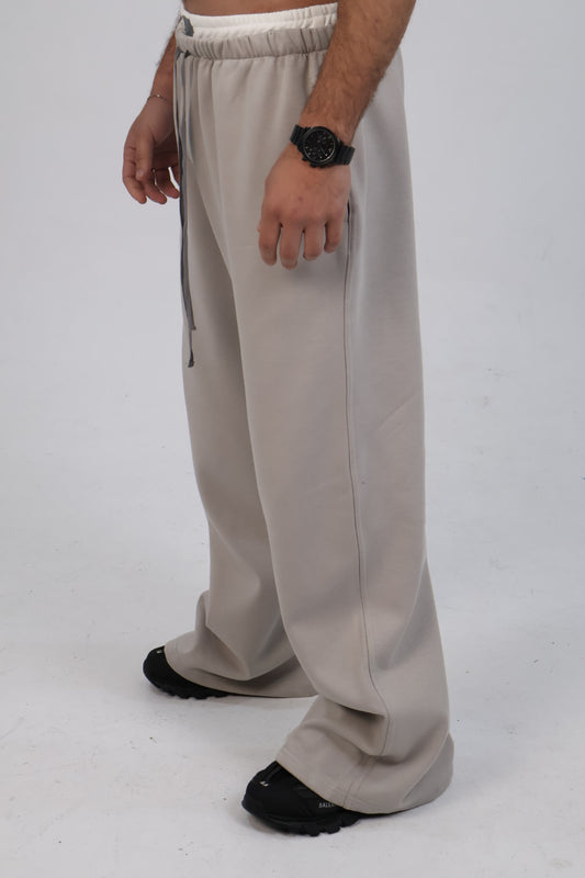 Dove grey Super Wide Leg Boxer-Pants