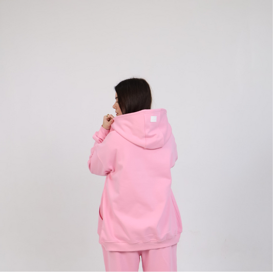 Baby pink full zipper