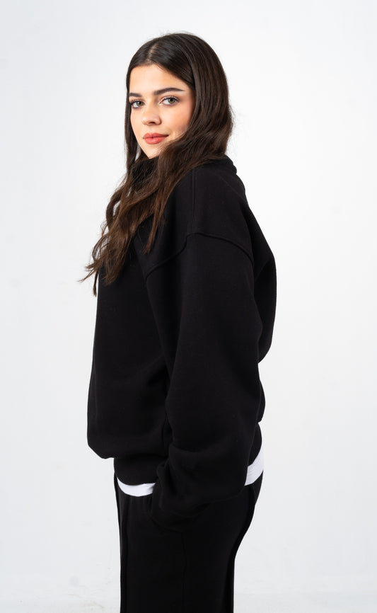 Raven Black Quarter-Zip Up.