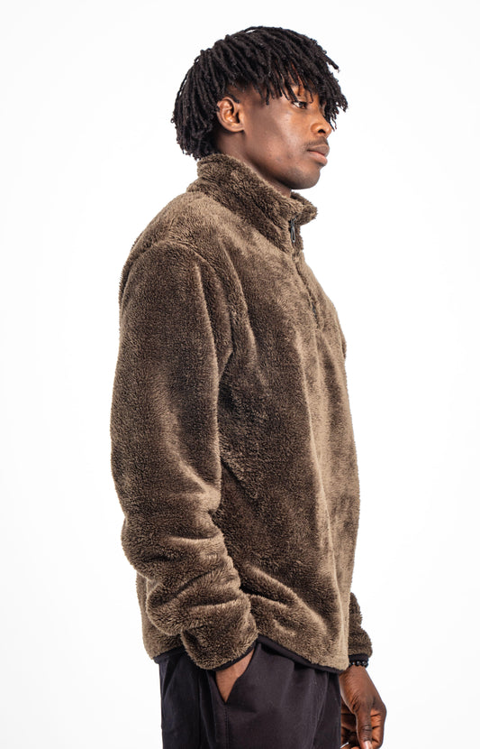 Olive Teddy Fleece Unisex Sweatshirt