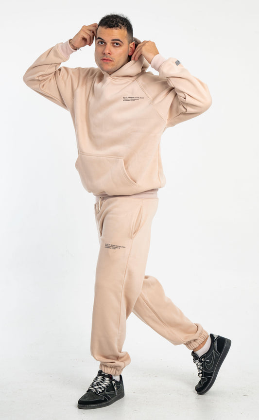 Cream Oversized Hoodie