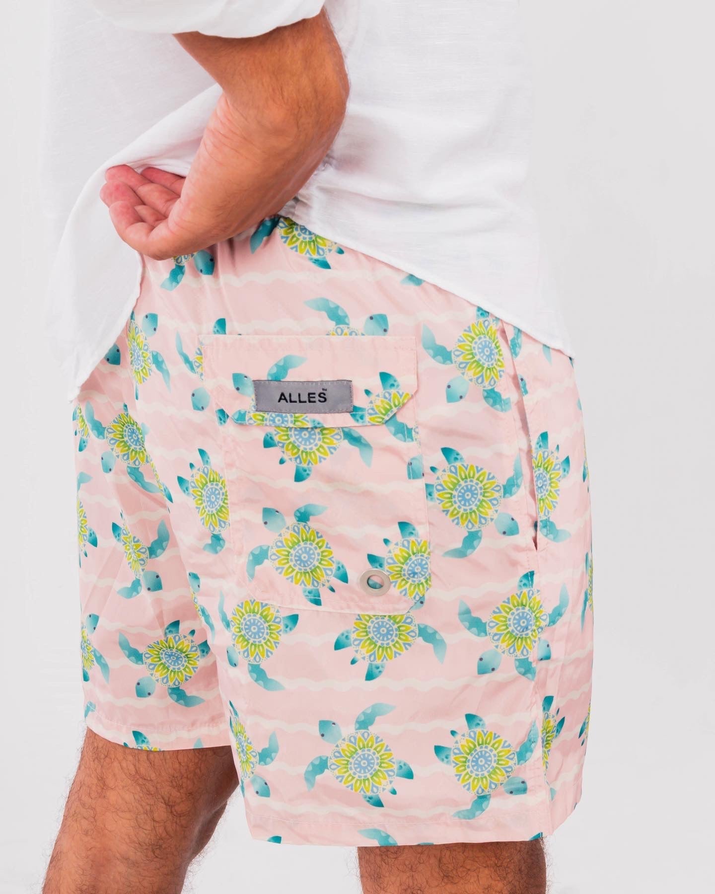 ALLES x VOY “Baby Pink Tortoise swim-short” ( SS25 )