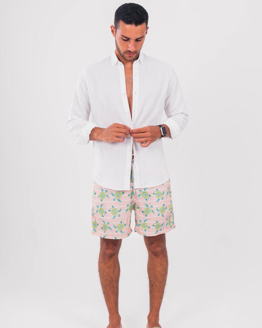 ALLES x VOY “Baby Pink Tortoise swim-short” ( SS25 )