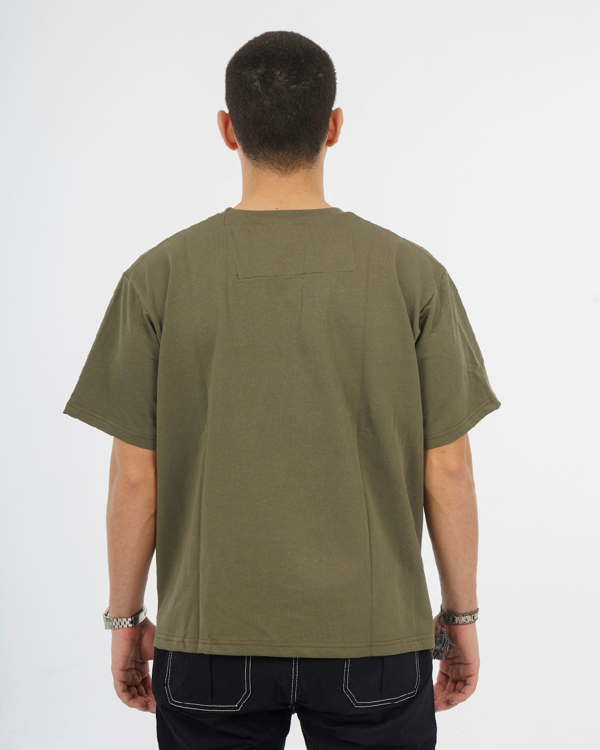 Alles Olive Heavy Jersy Oversized Tshirt