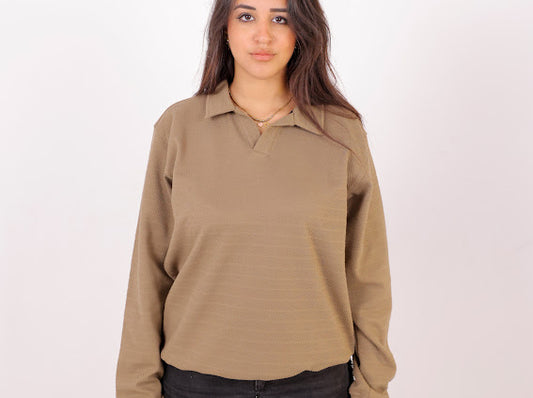 Desert sand uni-sex kint.