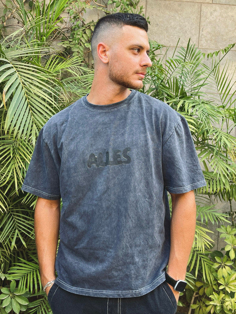 Acid Washed Puffy Print Alles Tshirt ( SS24 )