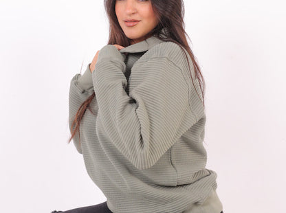 Olive stone uni-sex kint