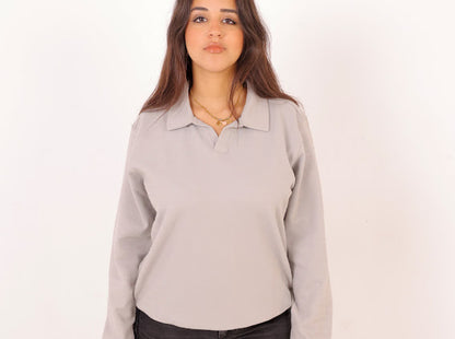 Earth grey uni-sex kint