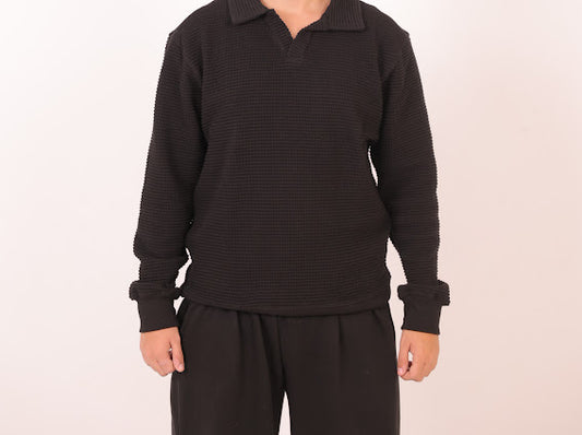 Shadow black uni-sex kint.