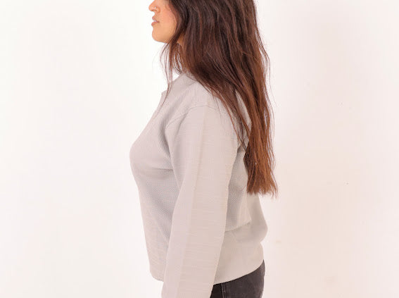 Earth grey uni-sex kint