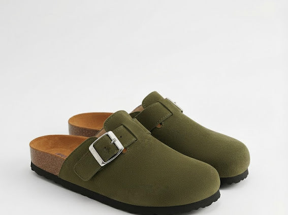 Olive uni-sex clogs