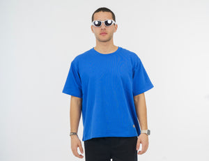 Alles Blue Oversized Heavy Jersy Tshirt.