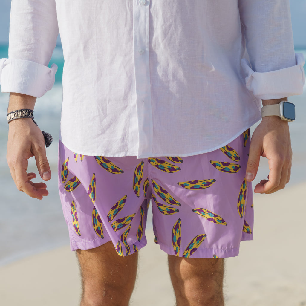 ALLES x VOY “Lilac Banana Split swim-short”