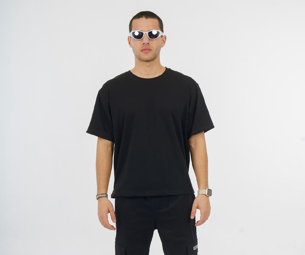 Alles Oversized Heavy Jersy Black Tshirt